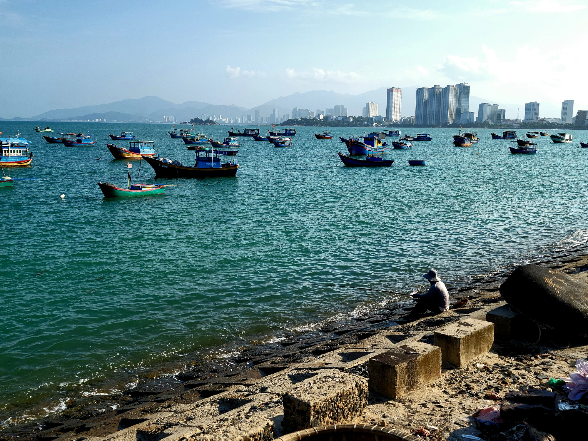 Fishermen in the Nha Trang Bay